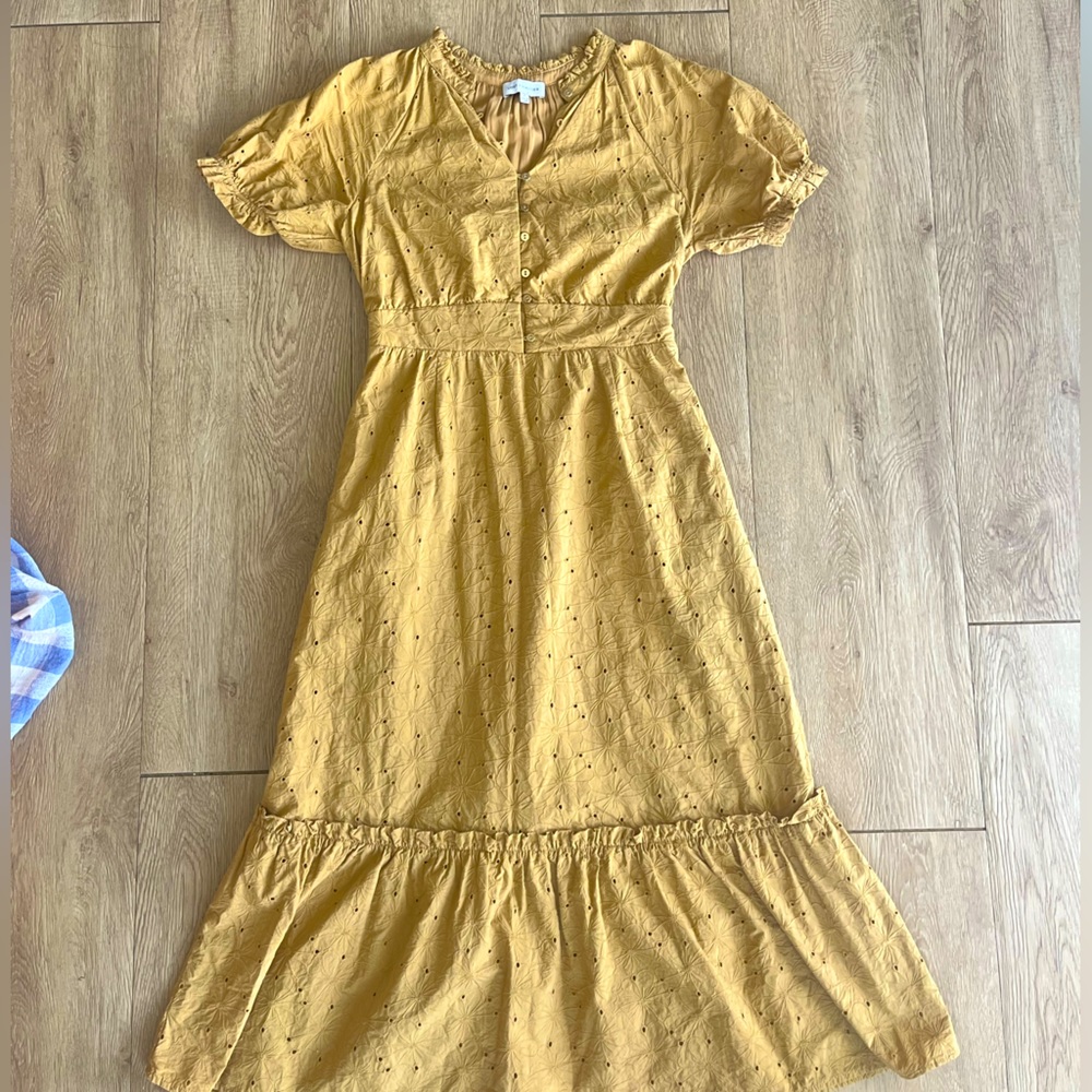 Lost & Wander Tan Midi Dress